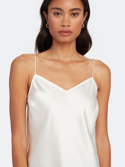 Shop Paige Cicely V-back Silk Cami In White