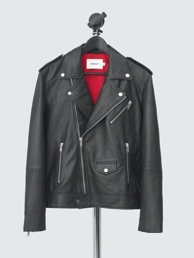 Shop Deadwood Women's River Original Leather Biker Jacket In Black