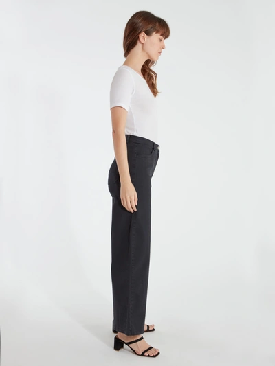 Shop Loup Toni High Waisted Wide Leg Jeans In Black