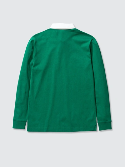 Shop Norse Projects Ruben Long Sleeve Polo In Sporting Green