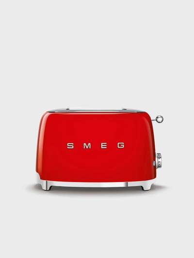 Shop Smeg 2 Slice Toaster In Red