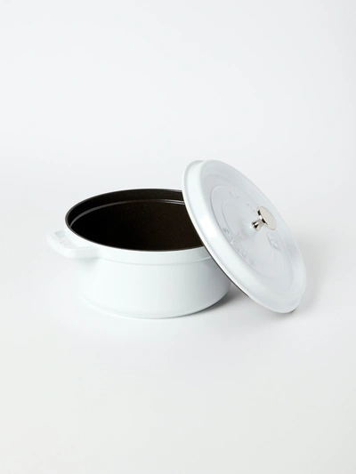 Shop Staub - Verified Partner Staub 4-qt Round Cocotte In White