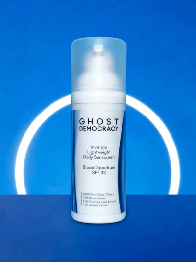 Shop Ghost Democracy Invisible Lightweight Daily Face Sunscreen Spf 33