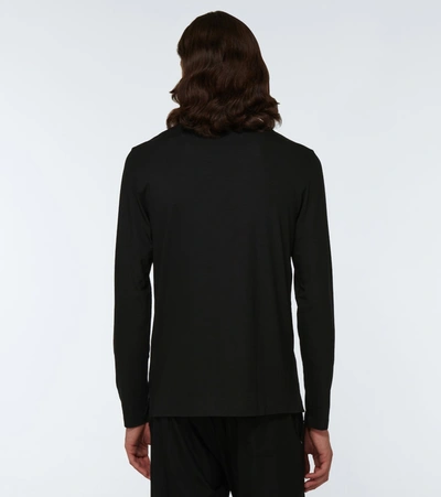 Shop Derek Rose Basel Long-sleeved T-shirt In Black