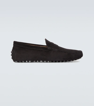 Shop Tod's Gommino Driving Shoes In Black