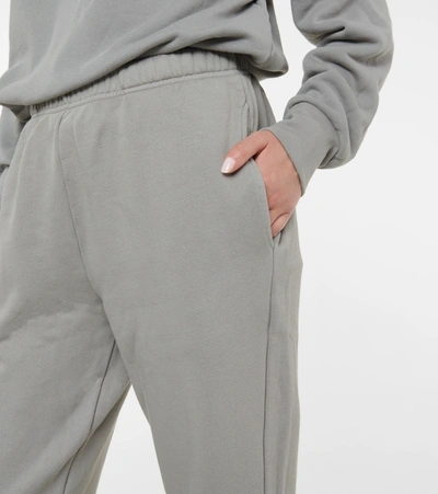 Shop Les Tien Drawstring Cotton Fleece Sweatpants In Grey