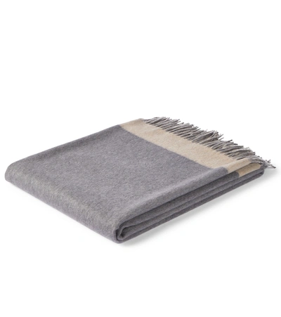 Shop Brunello Cucinelli Cashmere Blanket In Grey