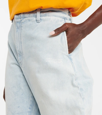 Shop Off-white High-rise Wide-leg Jeans In Blue