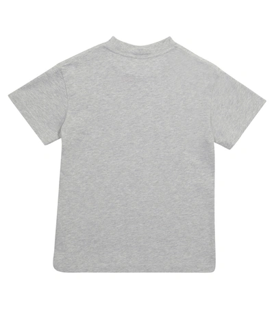 Palm Angels Boys Grey Kids Bear-print Short-sleeve Cotton T-shirt 4-10 Years 8 Years In Grey