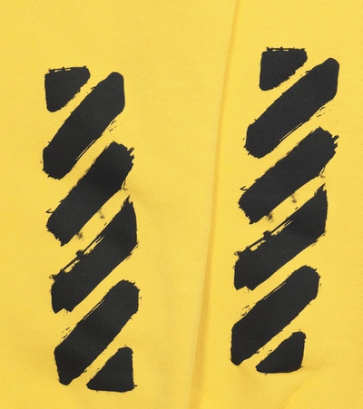 Shop Off-white Cotton Sweatpants In Yellow