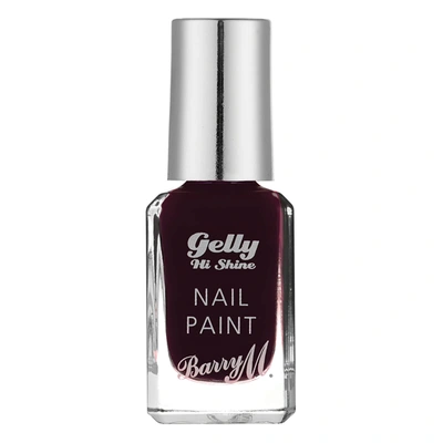 Shop Barry M Cosmetics Gelly Hi Shine Nail Paint (various Shades) In 1 Black Cherry