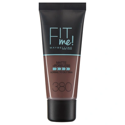 Shop Maybelline Fit Me! Matte And Poreless Foundation 30ml (various Shades) In 1 380 Rich Espresso