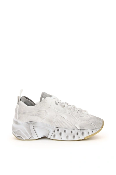 Shop Acne Studios Tumbled Manhattan Sneakers In Mixed Colours