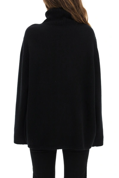 Shop Totême Toteme Cambridge Wool And Cashmere Sweater In Black
