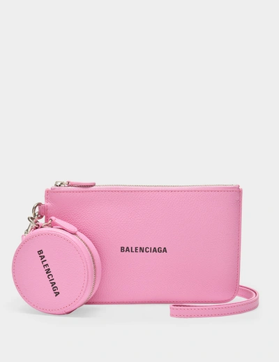 Shop Balenciaga Cash Wallet In Pink