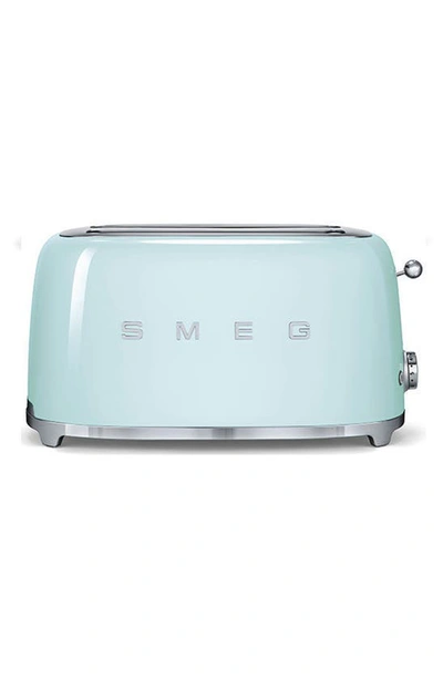 Smeg 50s Retro Style Four-slice Toaster In Pastel Green