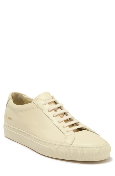 Common Projects Achilles Low Saffiano Leather Sneakers In Black/ Black