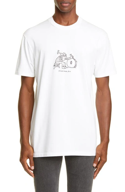 Shop A.p.c. X Jjjjound Rough Graphic T-shirt In White
