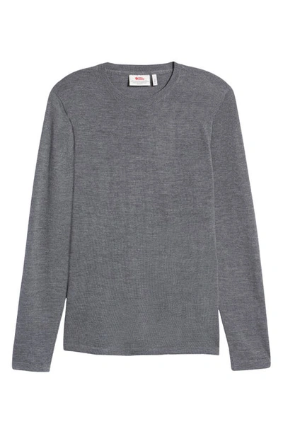 Shop Fjall Raven High Coast Lite Merino Wool Sweater In Thunder Grey