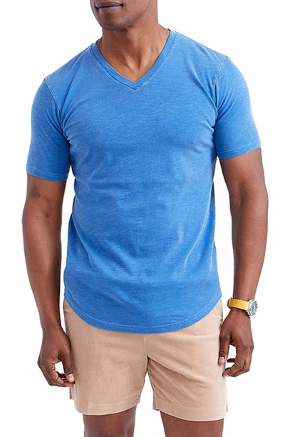 Shop Goodlife Scallop Short Sleeve T-shirt In Lapis Blue