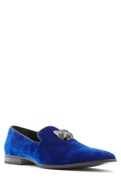Shop Aldo Asearwen Embellished Loafer In Bright Blue