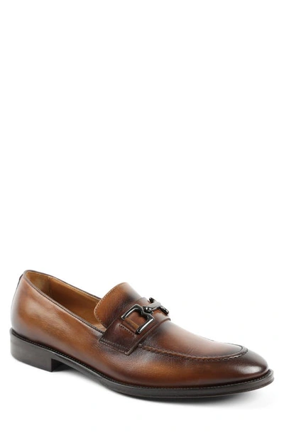 Shop Bruno Magli Alpha Bit Loafer In Cognac Calf