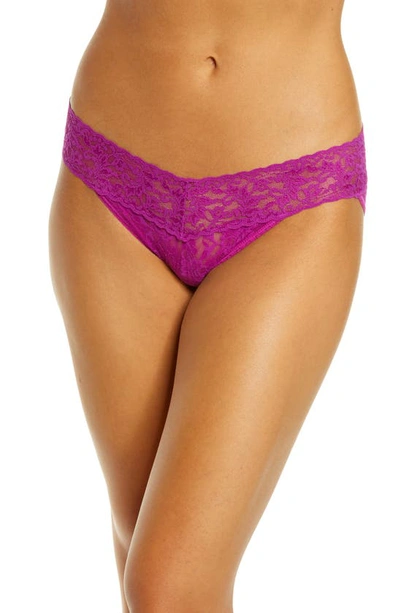 Shop Hanky Panky Signature Lace Vikini In Belle Pink