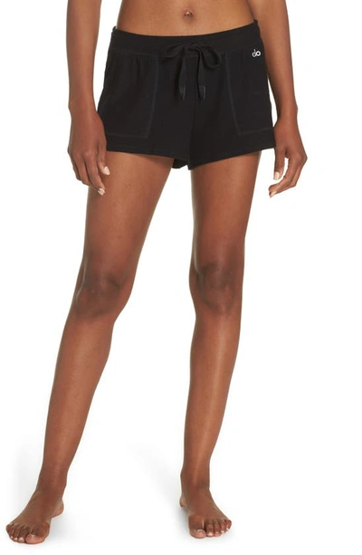 Shop Alo Yoga Daze Shorts In Black