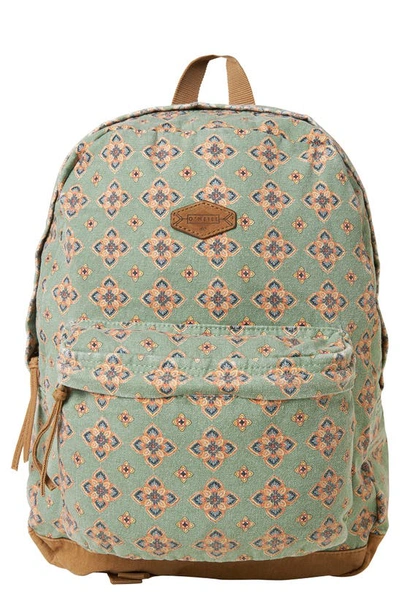 Shop O'neill Shoreline Canvas Backpack In Sage Green