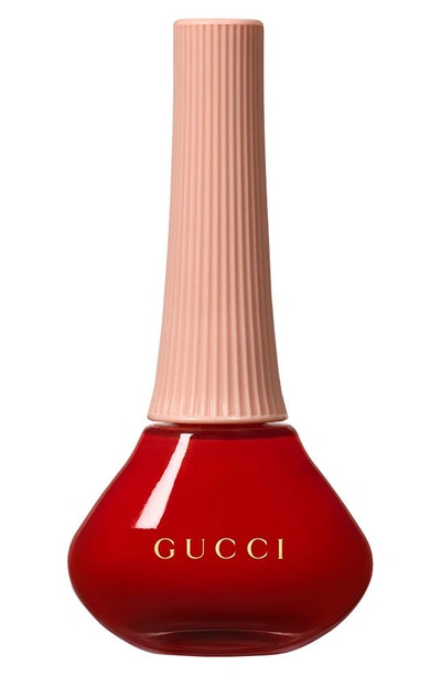 Gucci Glossy Nail Polish 25 Goldie Red 0.33 oz/ 10g In 25 Goldie Red