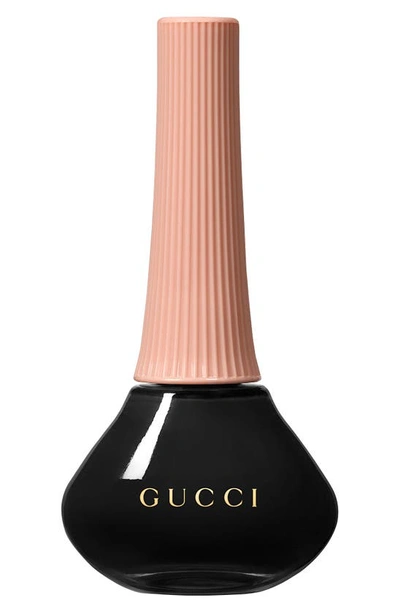 Shop Gucci Vernis À Ongles Nail Polish In 700 Crystal Black