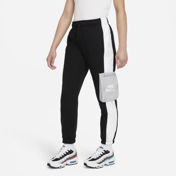 Nike Sportswear Heritage Big Kids' French Terry Pants In Black,white,light  Smoke Grey,white | ModeSens