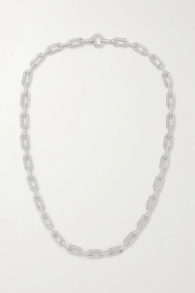 Shop David Yurman 18-karat White Gold Diamond Necklace