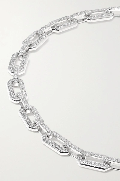 Shop David Yurman 18-karat White Gold Diamond Necklace