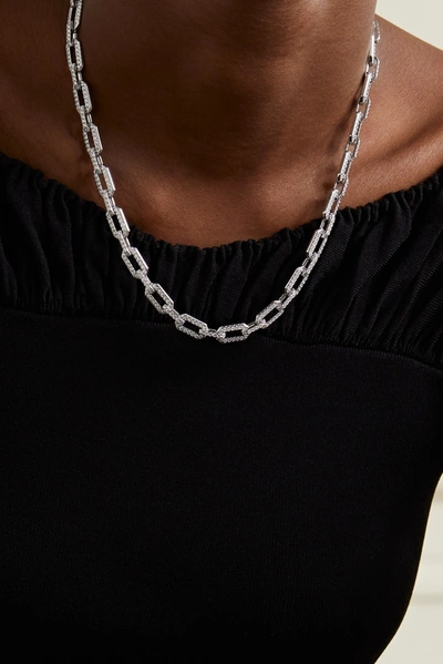 David Yurman 18-karat White Gold Diamond Necklace In White Gold