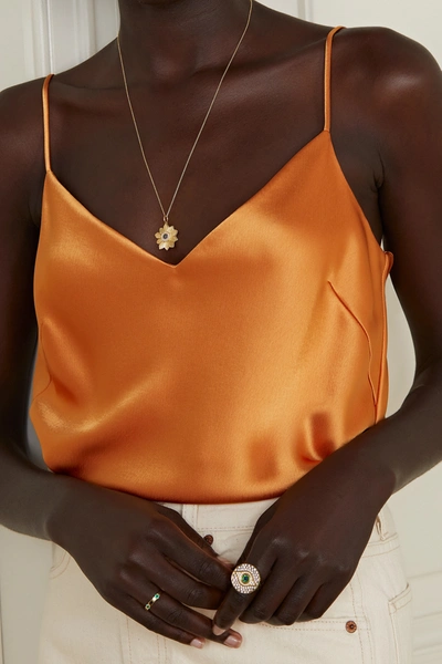 Shop Ileana Makri 18-karat Gold Multi-stone Necklace