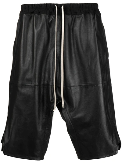 Shop Rick Owens Elasticated Drawstring-waist Culottes In Black