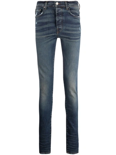 Shop Amiri Light-wash Skinny Jeans In Blue