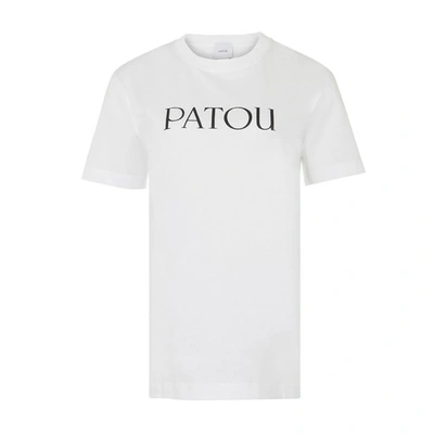 Shop Patou Essential  T-shirt In White