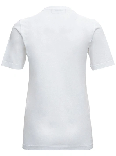 Shop Dsquared2 Jersey T-shirt With Logo Print In White