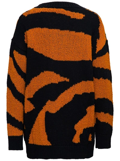 Shop Dsquared2 Tiger Sweater In Wool And Cashmere In Multicolor