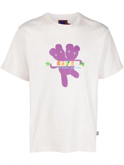 Shop Marc Jacobs Gummy Logo-print T-shirt In Weiss