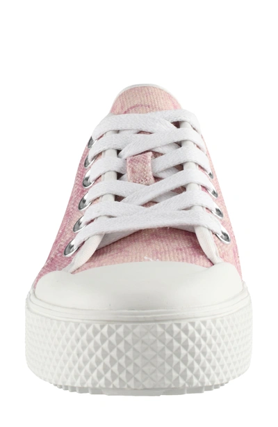 Shop Marc Fisher Ltd Rammy Platform Sneaker In Azalea Pink Blush/ White