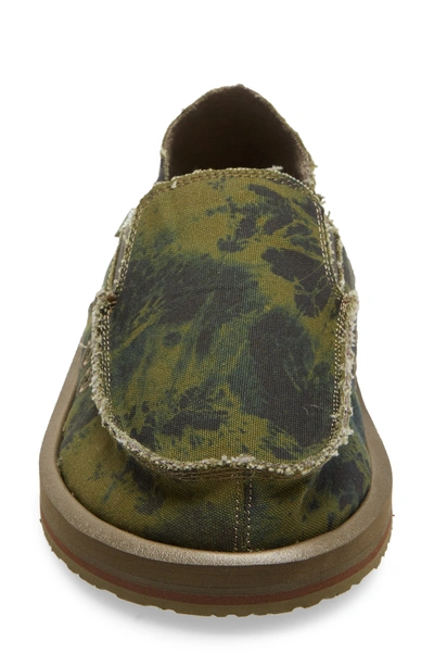 Shop Sanuk Vagabond Slip-on Sneaker In Green/ Navy Tie Dye