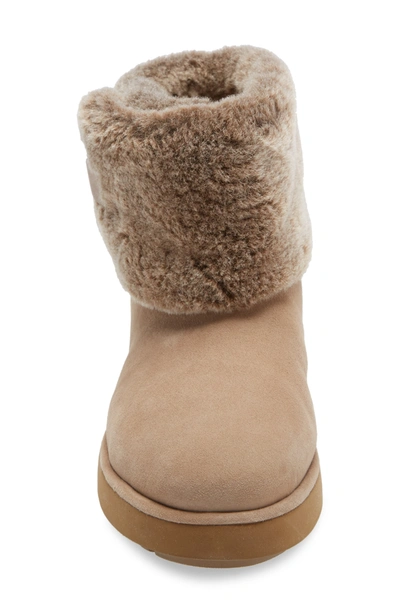 Shop Ugg ® Classic Mini Berge Genuine Shearling Boot In Amphora Suede