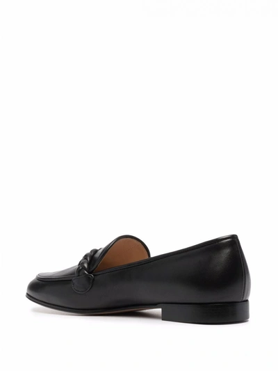Shop Gianvito Rossi Belem Leather Loafers