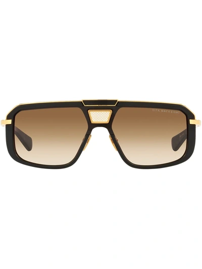 Shop Dita Eyewear Mach-8 Sunglasses In Schwarz