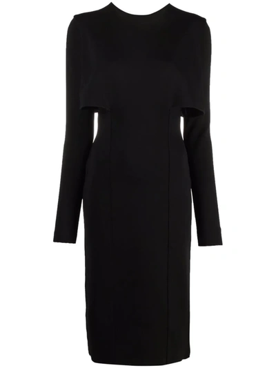 Shop Givenchy Cut-out Detailed Pencil Dress In 黑色