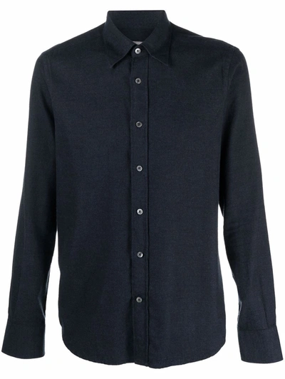 Shop Canali Long-sleeve Shirt In 蓝色