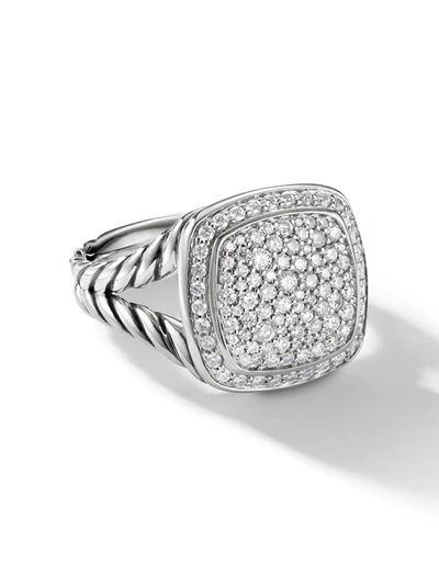 Shop David Yurman Sterling Silver Albion Diamond Ring